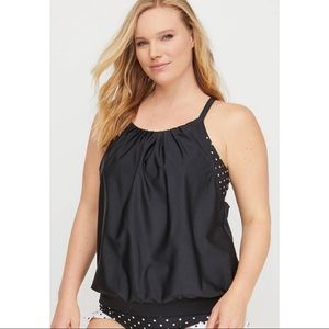 Lane Bryant Cacique Blouson Tankini swimsuit